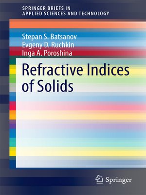 cover image of Refractive Indices of Solids